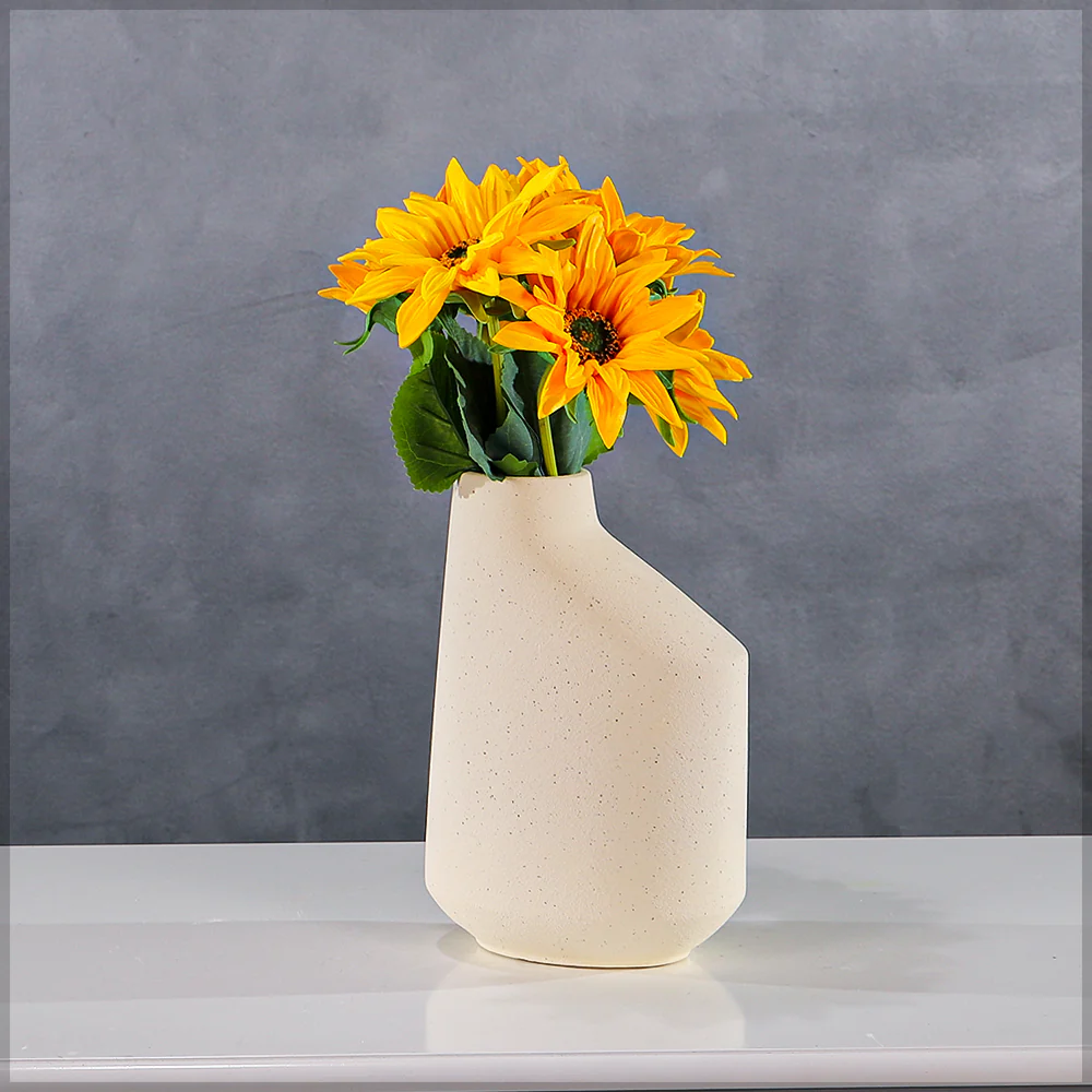 Modern Textured Ceramic Table Vase(Flower Not Included) - Image 4