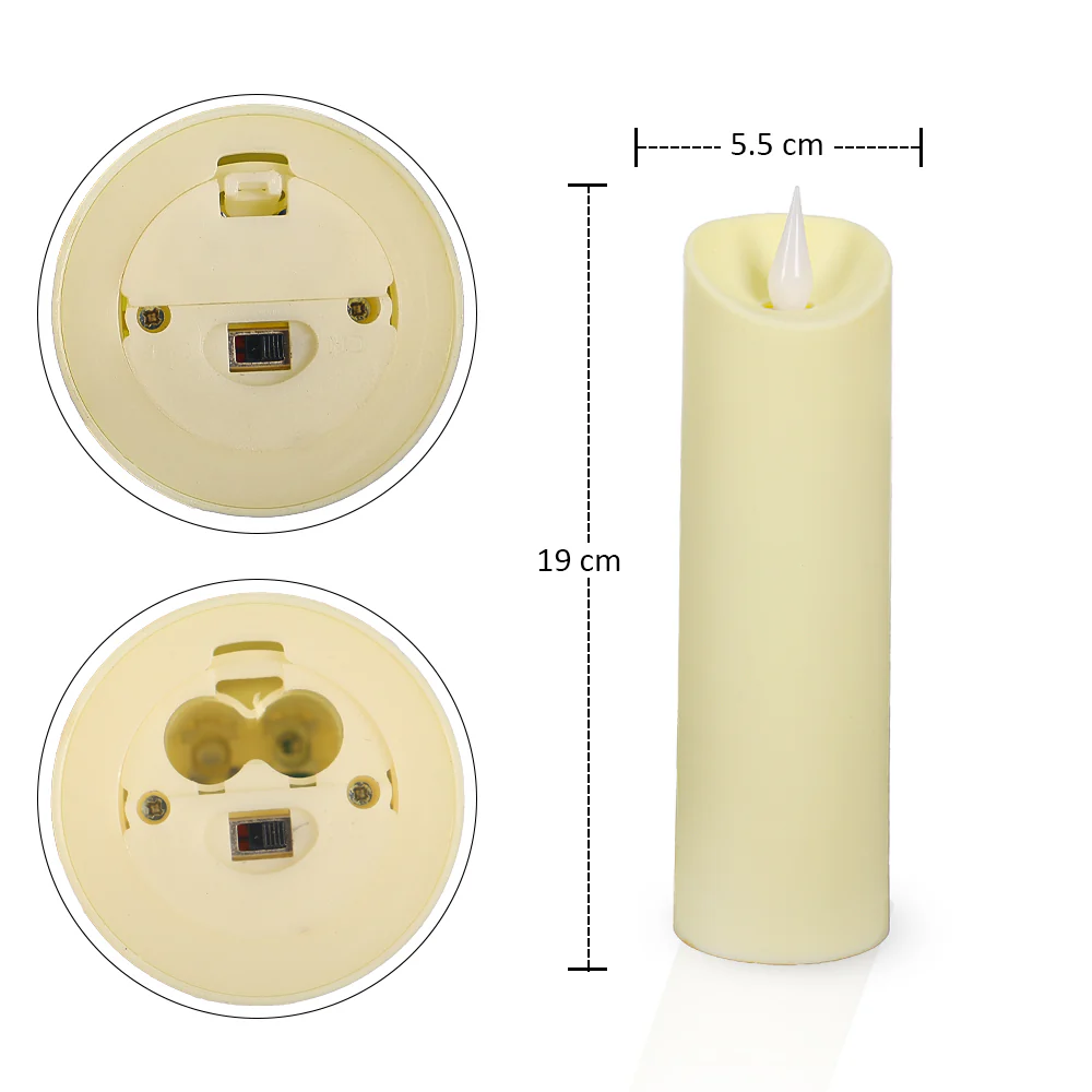 Moving Flame LED Candle - Image 3