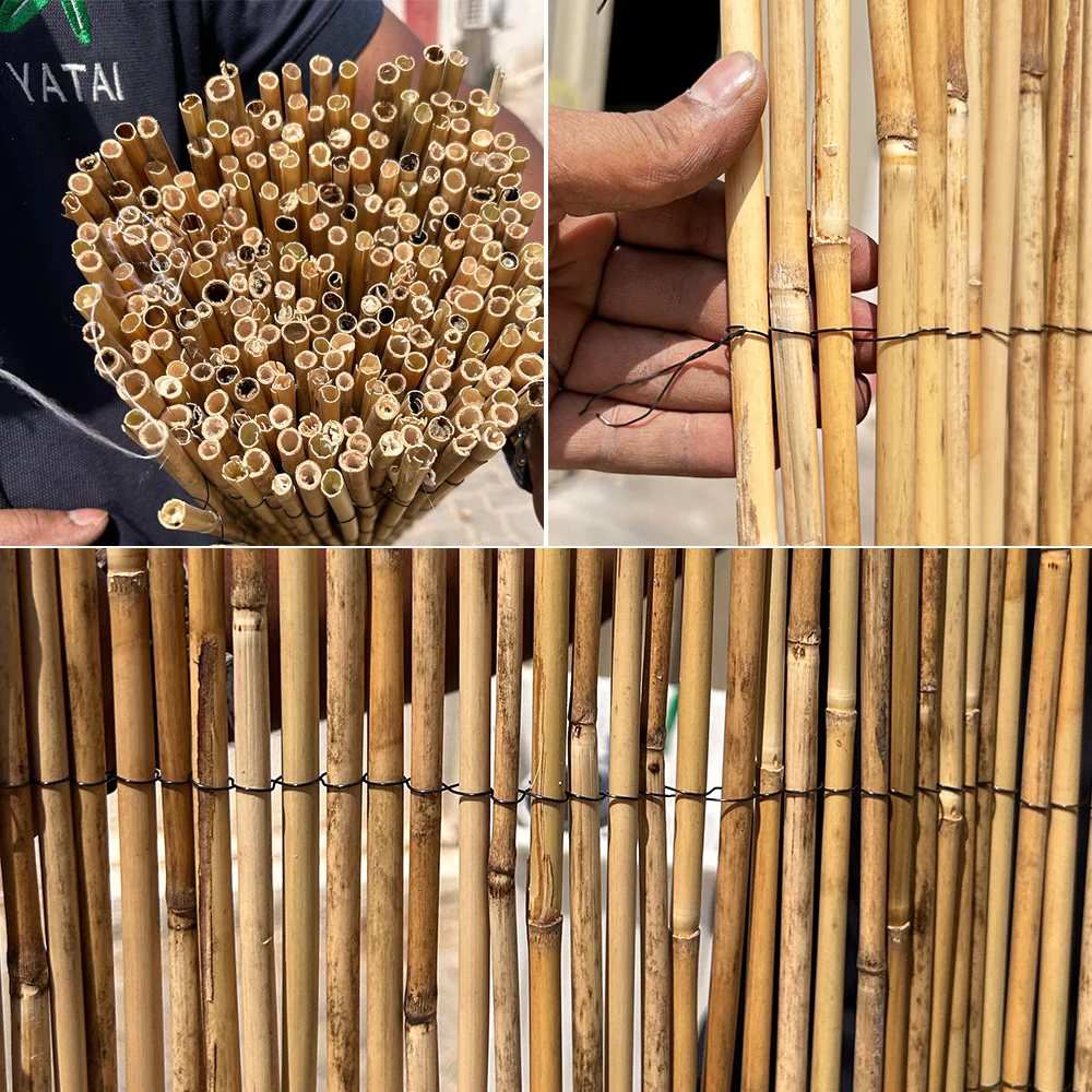 1 Piece Natural Bamboo Reed Roll Privacy Screen(Fence Only) - Image 4