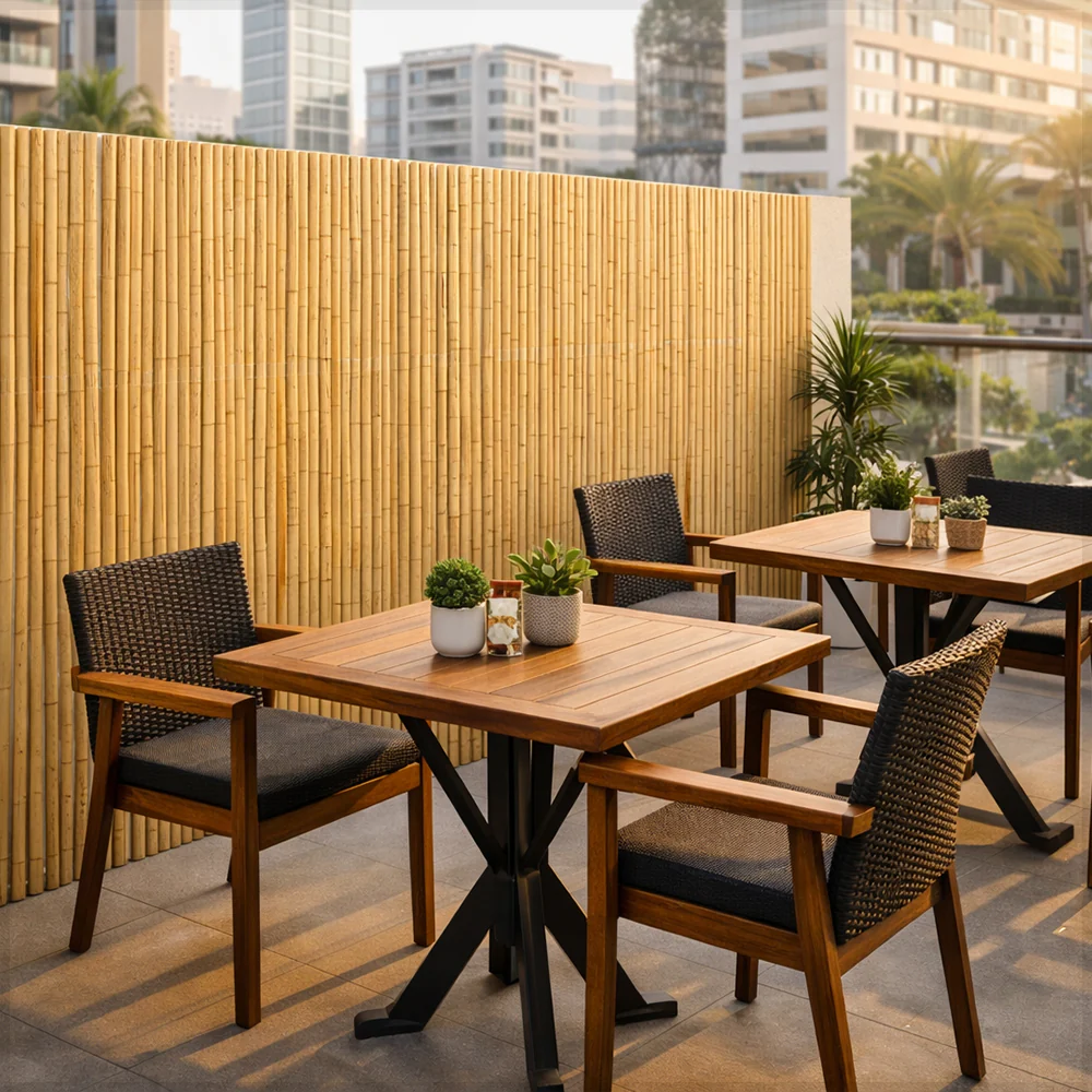 Natural Rolled Bamboo Fence Thick Natural Privacy Fence - Image 7