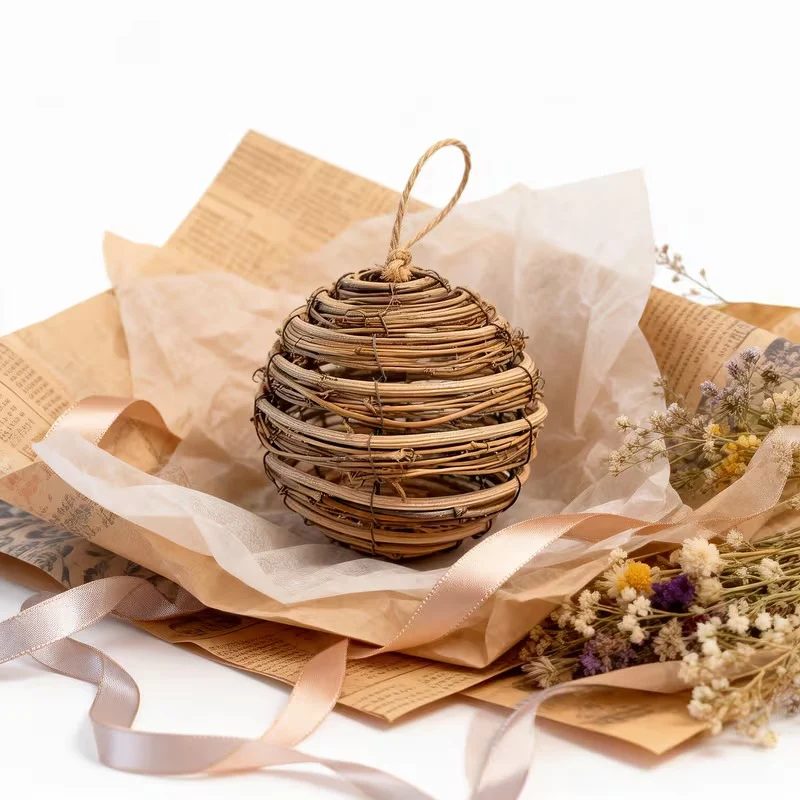Natural Vine Hanging Ball Ornament 🌿