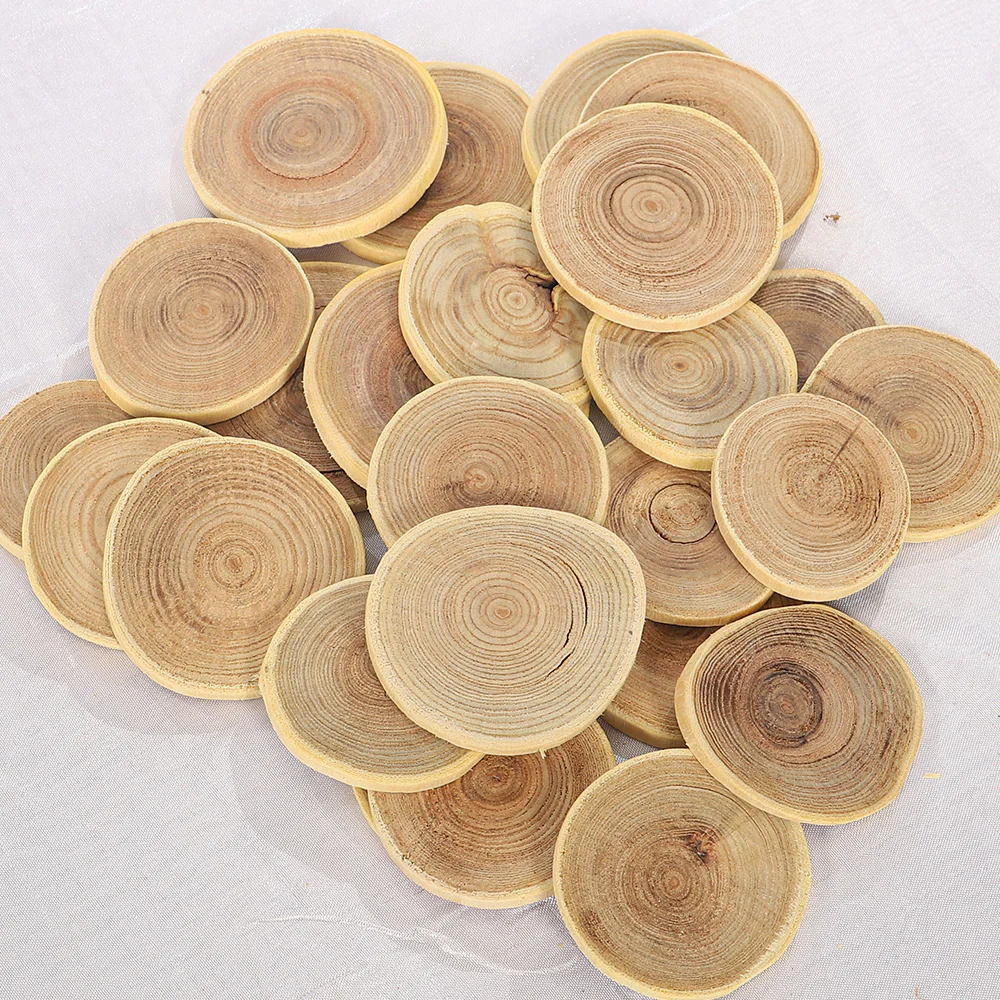 Natural Wood Slice Round - Image 4
