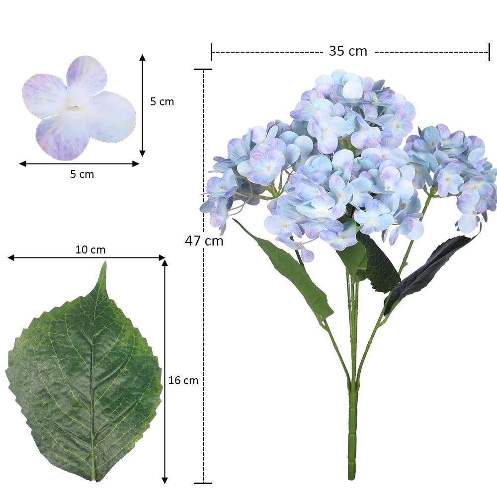 Natural 3D Hydrangea Flower(without vase) - Image 20