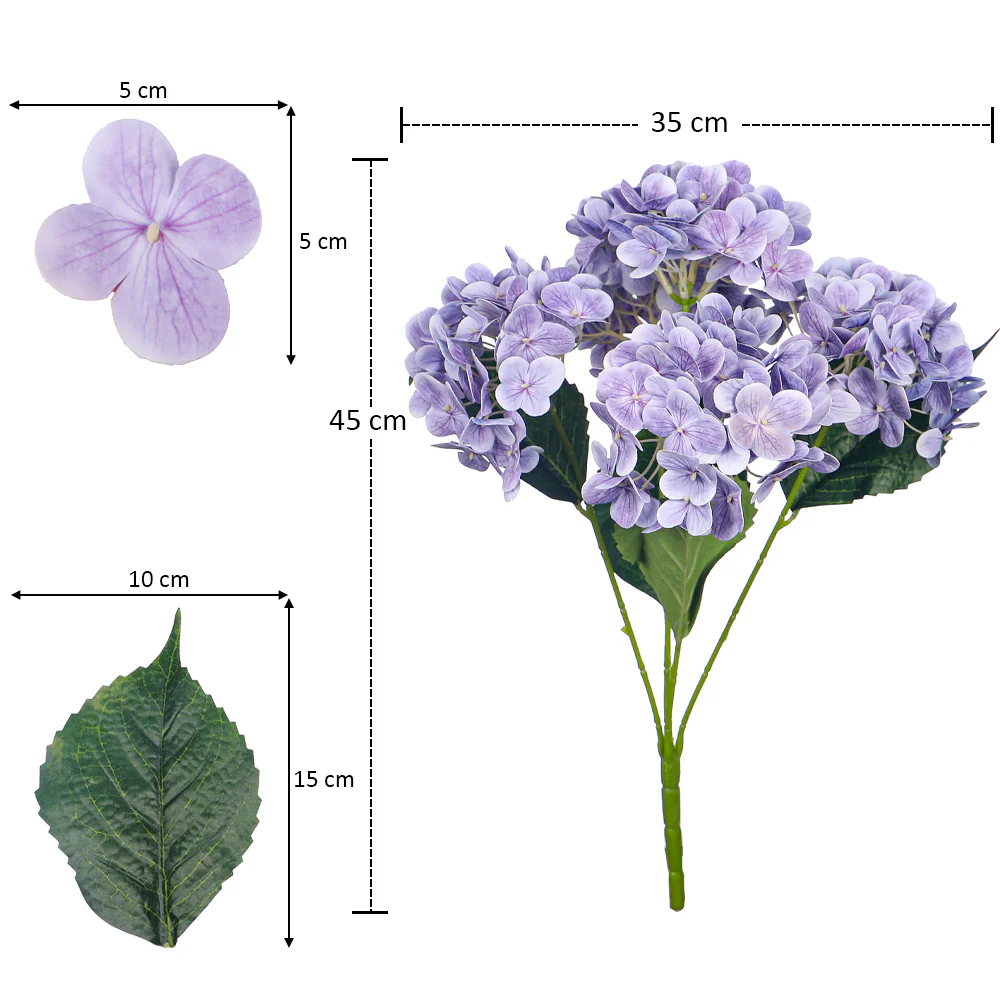 Natural 3D Hydrangea Flower(without vase) - Image 9