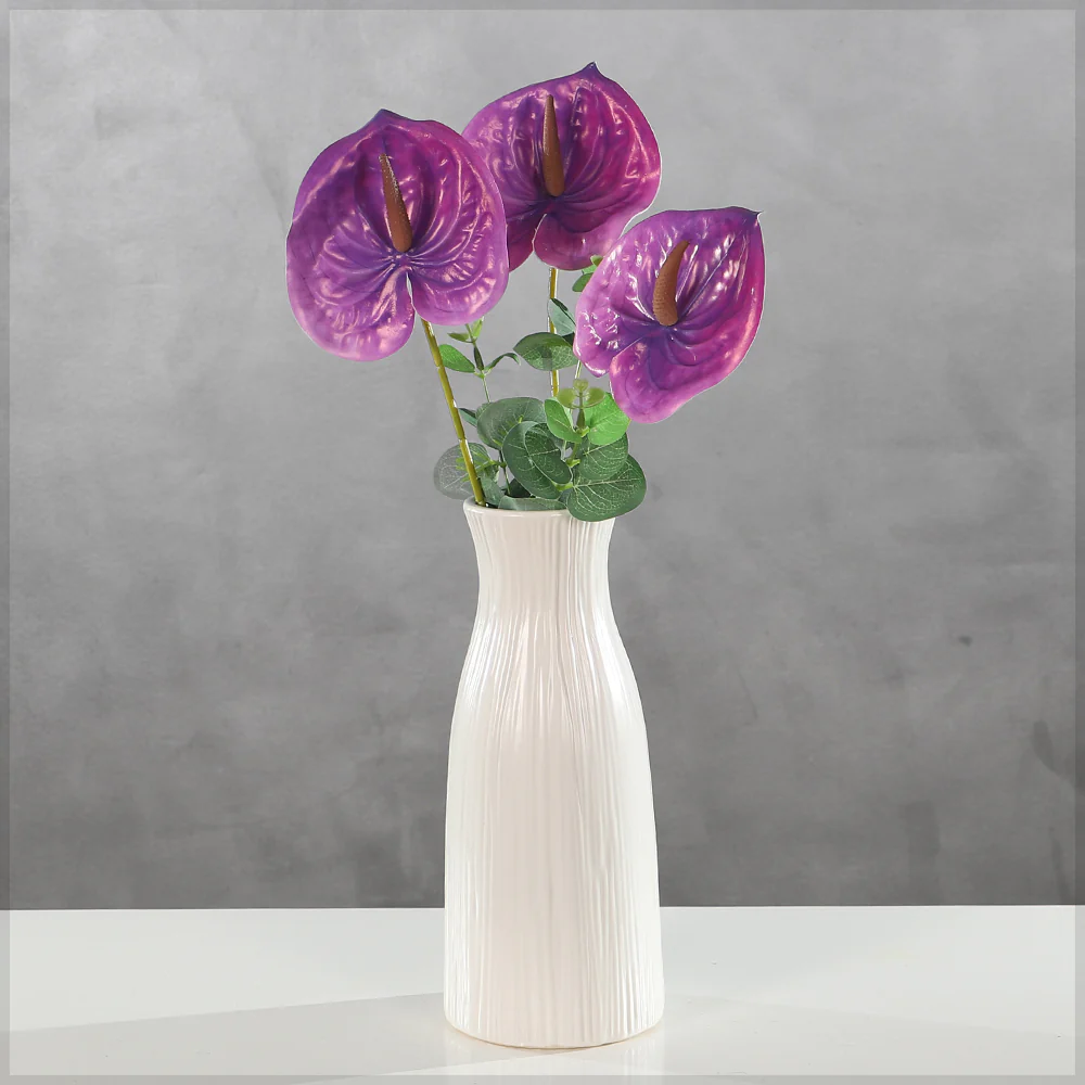 Nearly Natural Anthurium Flower Single Stem(without vase) - Image 40