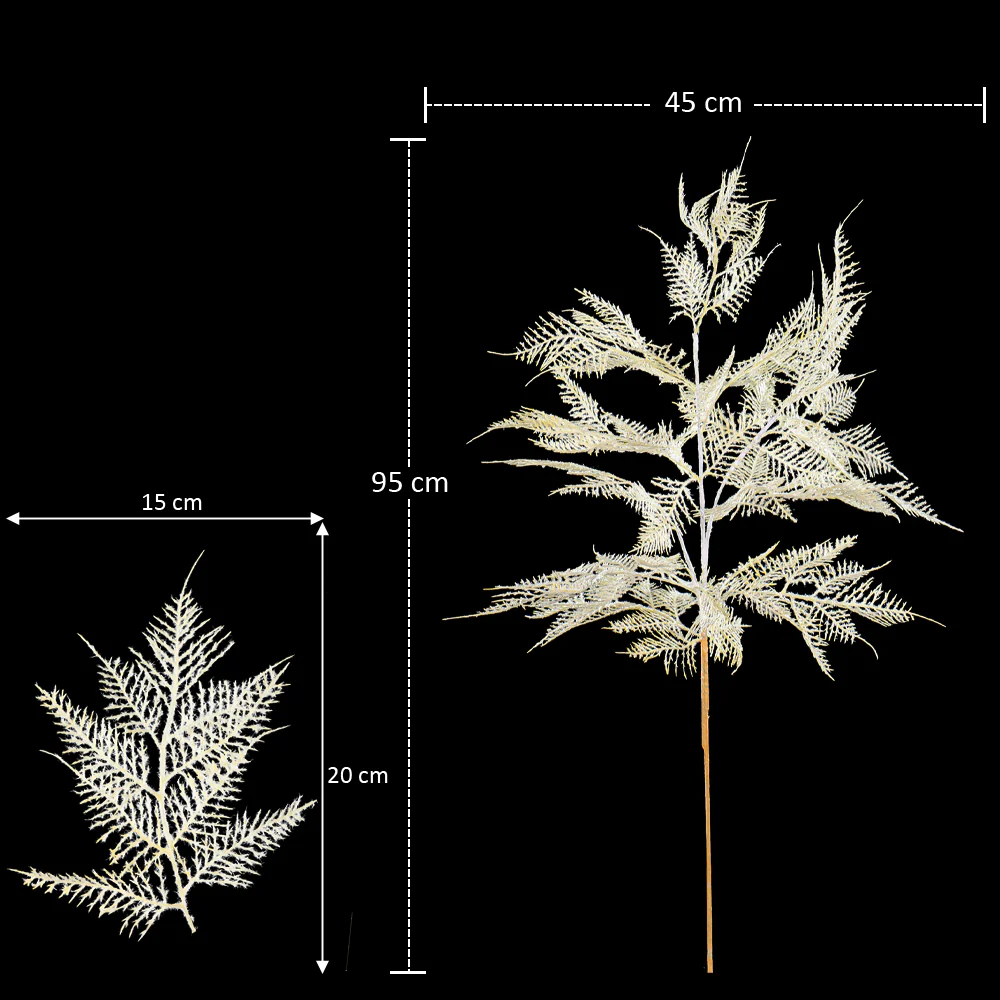 Nearly Natural Artificial Fern Leaf Single Stem(without vase) - Image 2