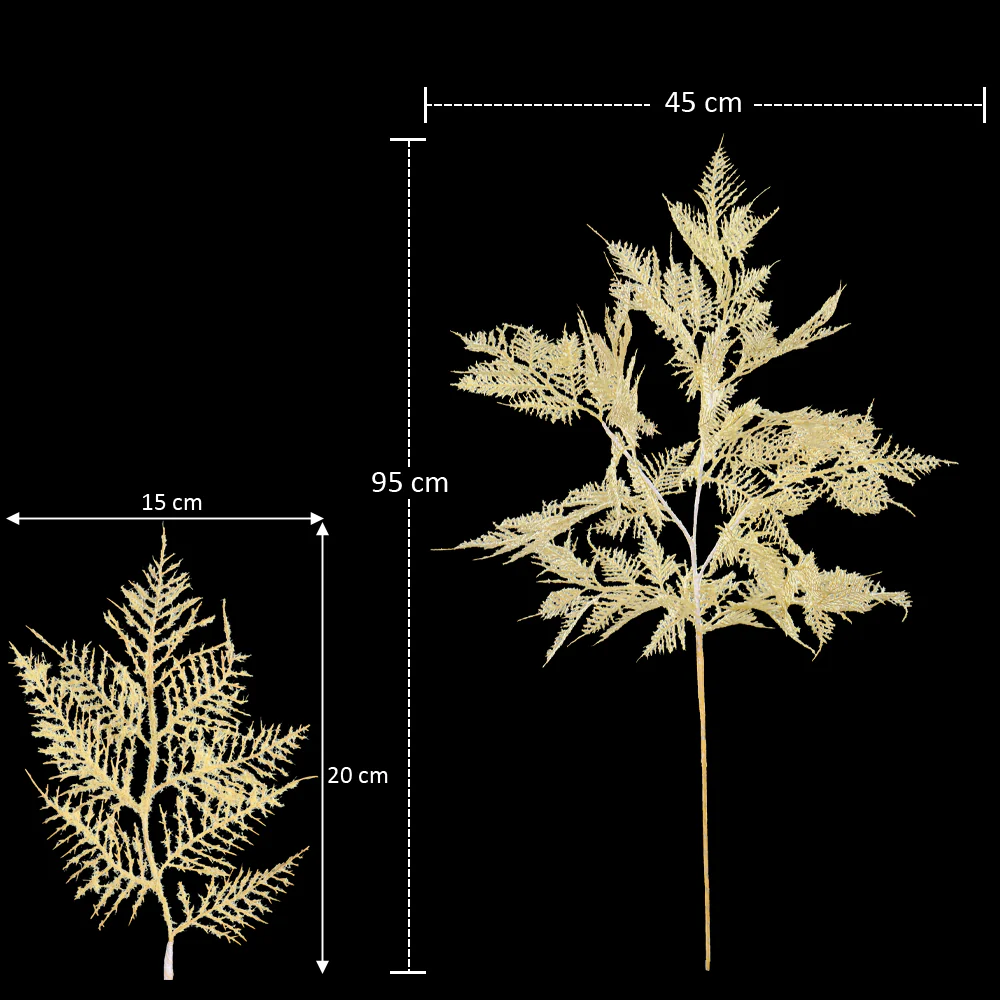 Nearly Natural Artificial Fern Leaf Single Stem(without vase) - Image 6