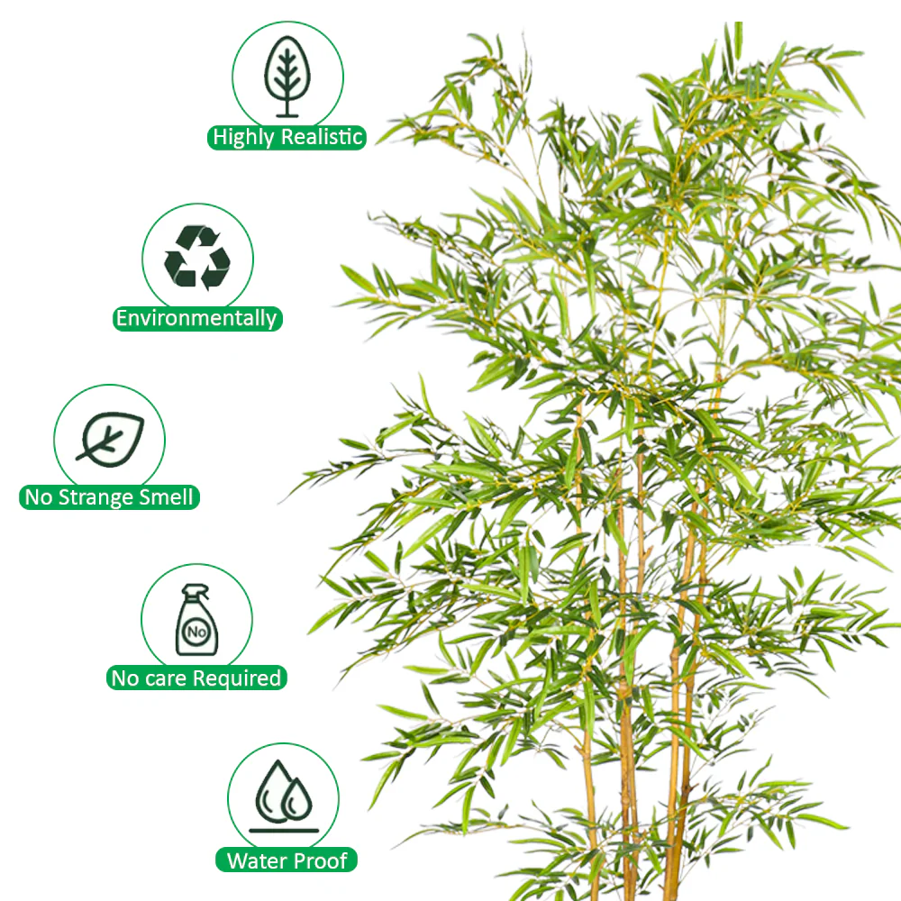 Nearly Natural Bamboo Plant - Image 15