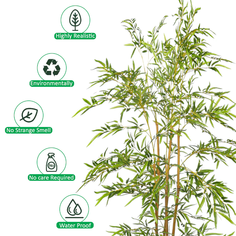 Nearly Natural Bamboo Plant - Image 9