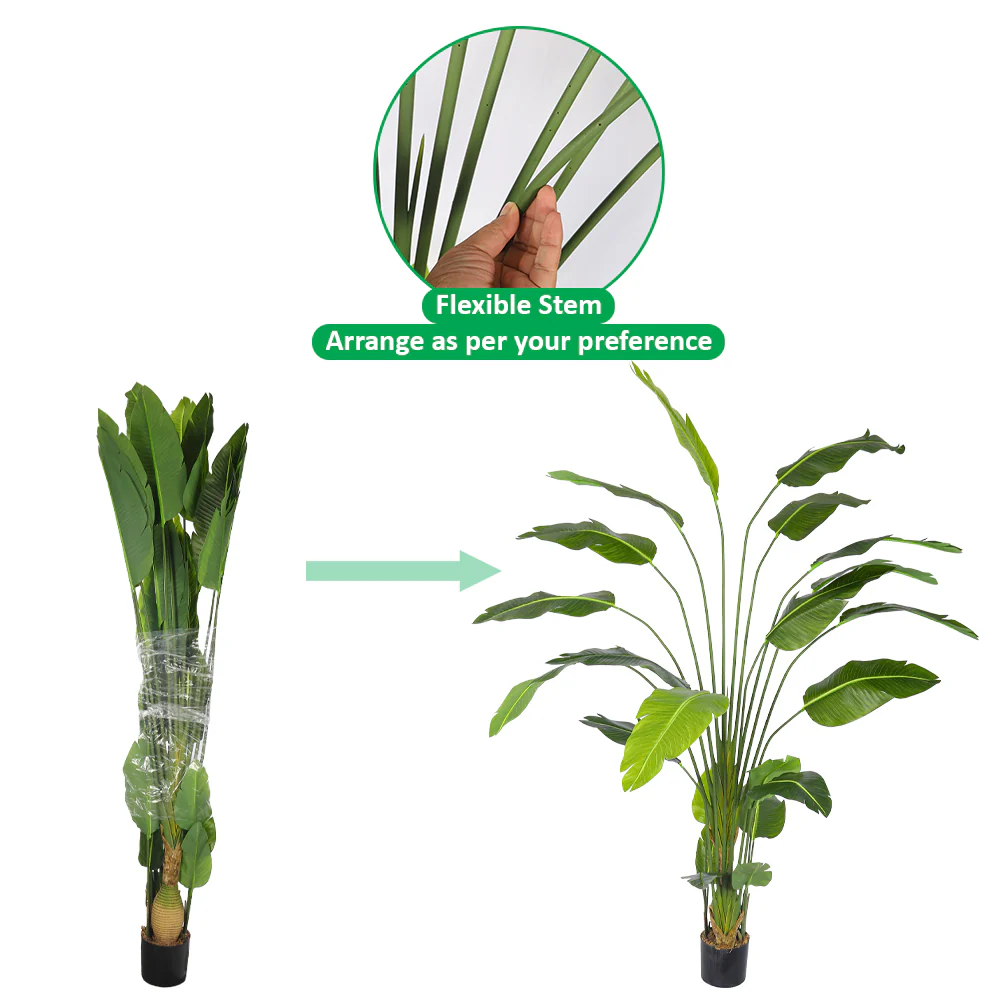 Nearly Natural Banana Plant 240cm Tall - Image 4