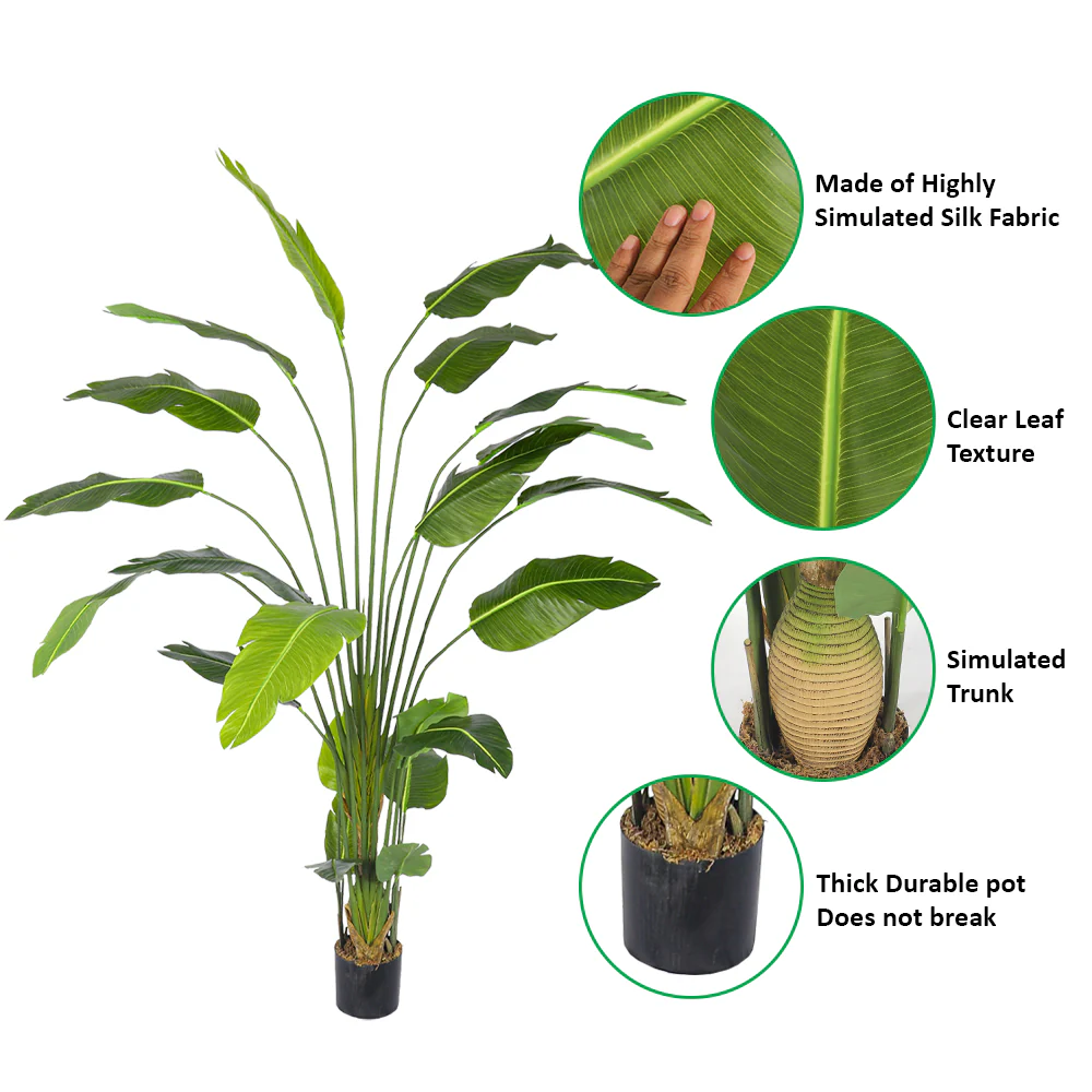 Nearly Natural Banana Plant 240cm Tall - Image 6