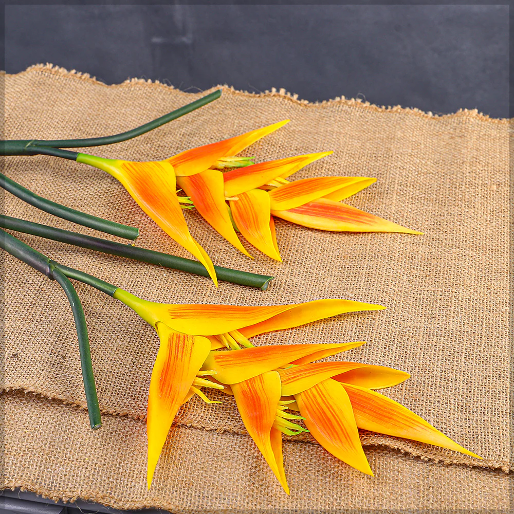 Single Stem Nearly Natural Birds of Paradise Flower(without vase) - Image 3