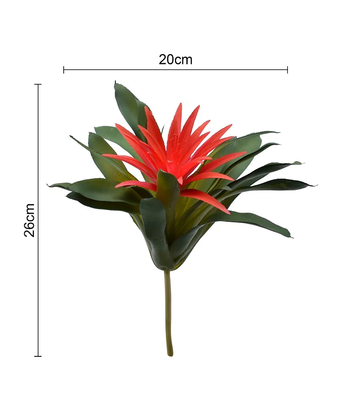 Single Piece Nearly Natural Bromeliad Guzmania Fake Plant(without vase) - Image 7