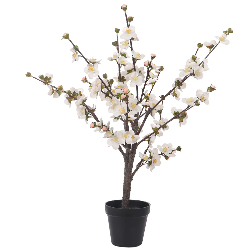 Nearly Natural Cherry Blossom Tree(with black nursery pot) - Image 6