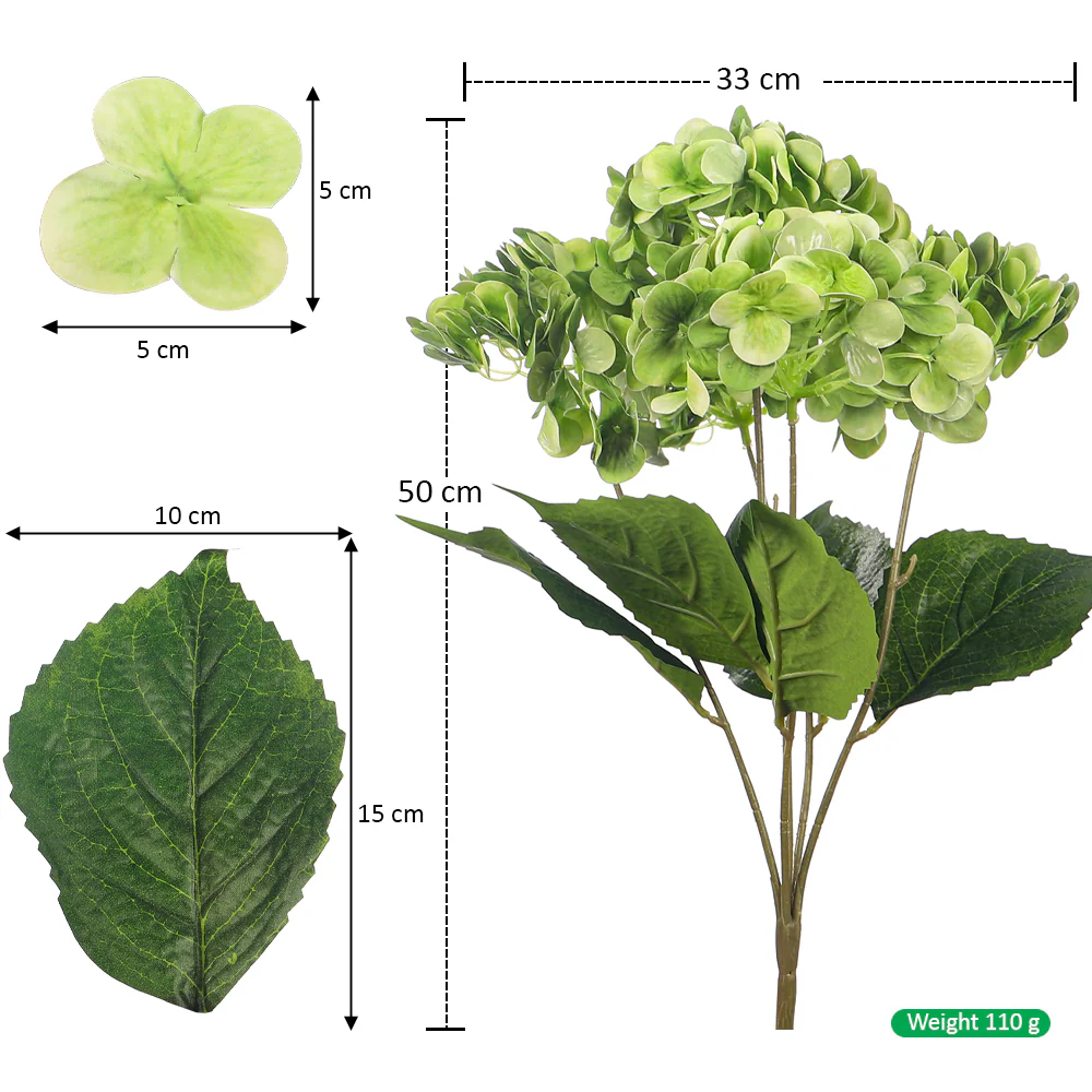 Nearly Natural Hydrangea Flower(without vase) - Image 17