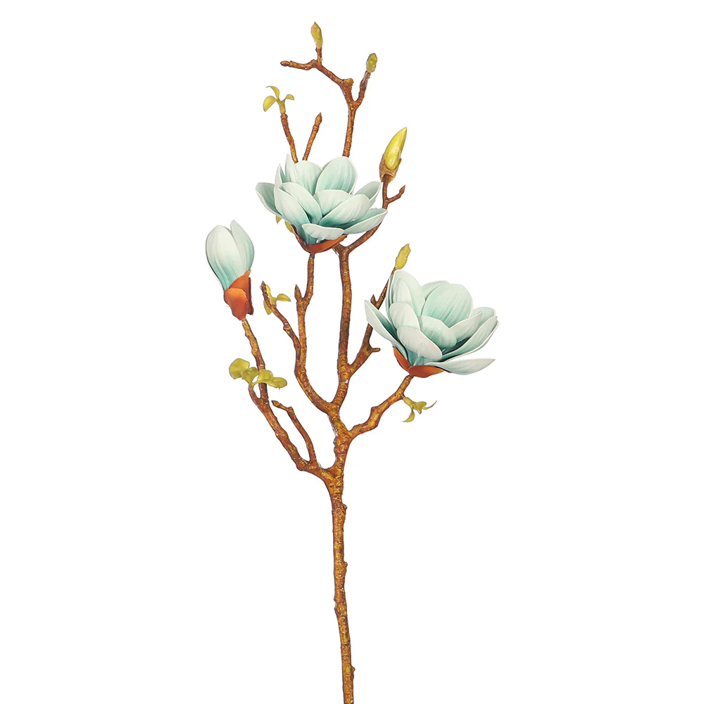 Single Stem Nearly Natural Magnolia Flowers (without vase) - Image 31