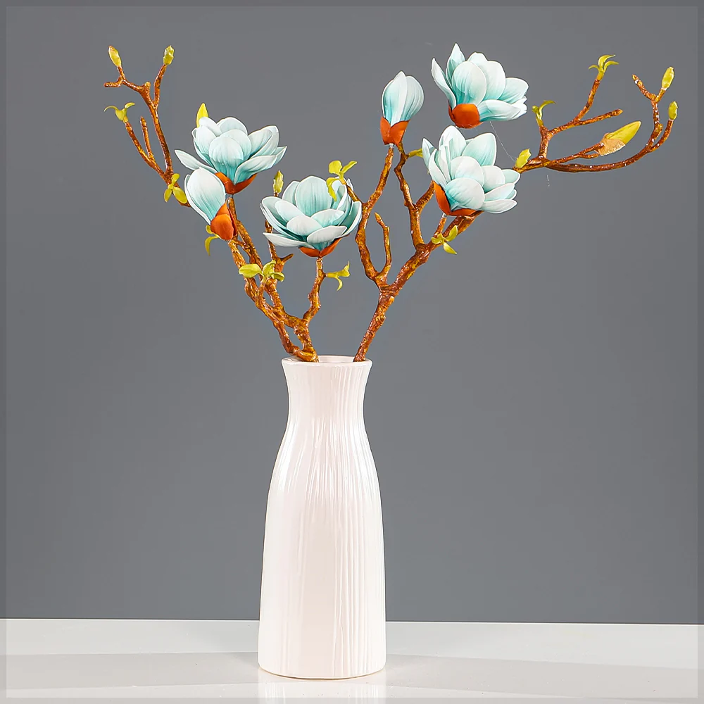 Single Stem Nearly Natural Magnolia Flowers (without vase) - Image 32
