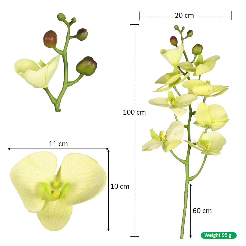 Nearly Natural Orchid Flower Single Stem(without vase) - Image 12