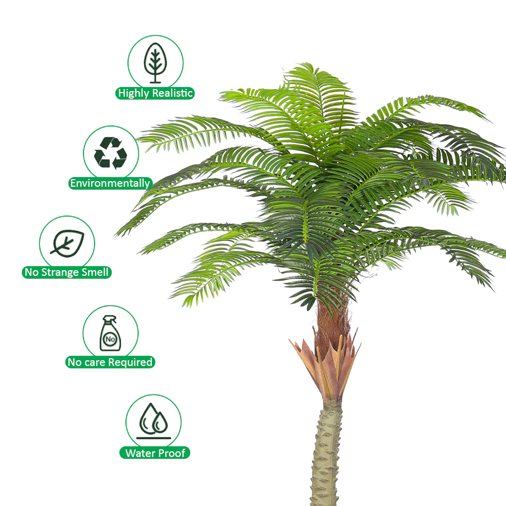 Nearly Natural Potted Palm Tree - Image 3