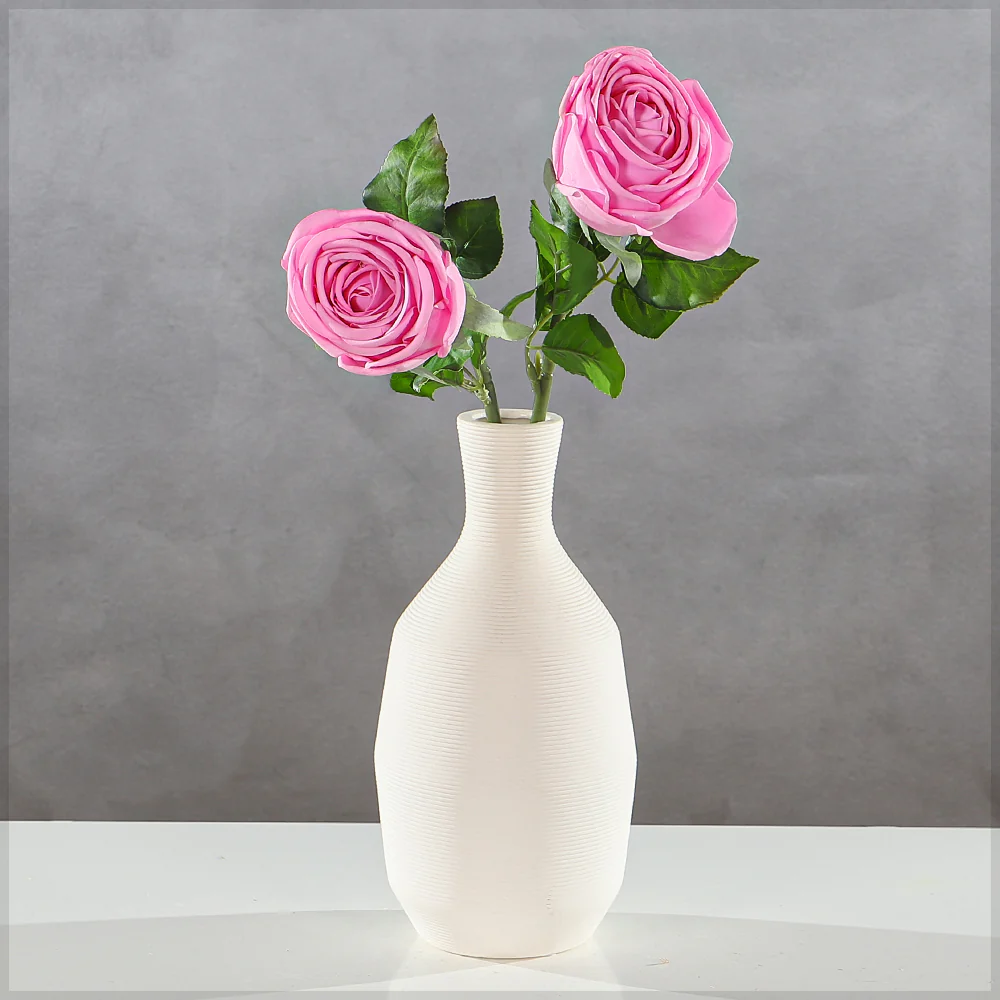 Nearly Natural Single Stem Artificial Rose (without vase) - Image 22