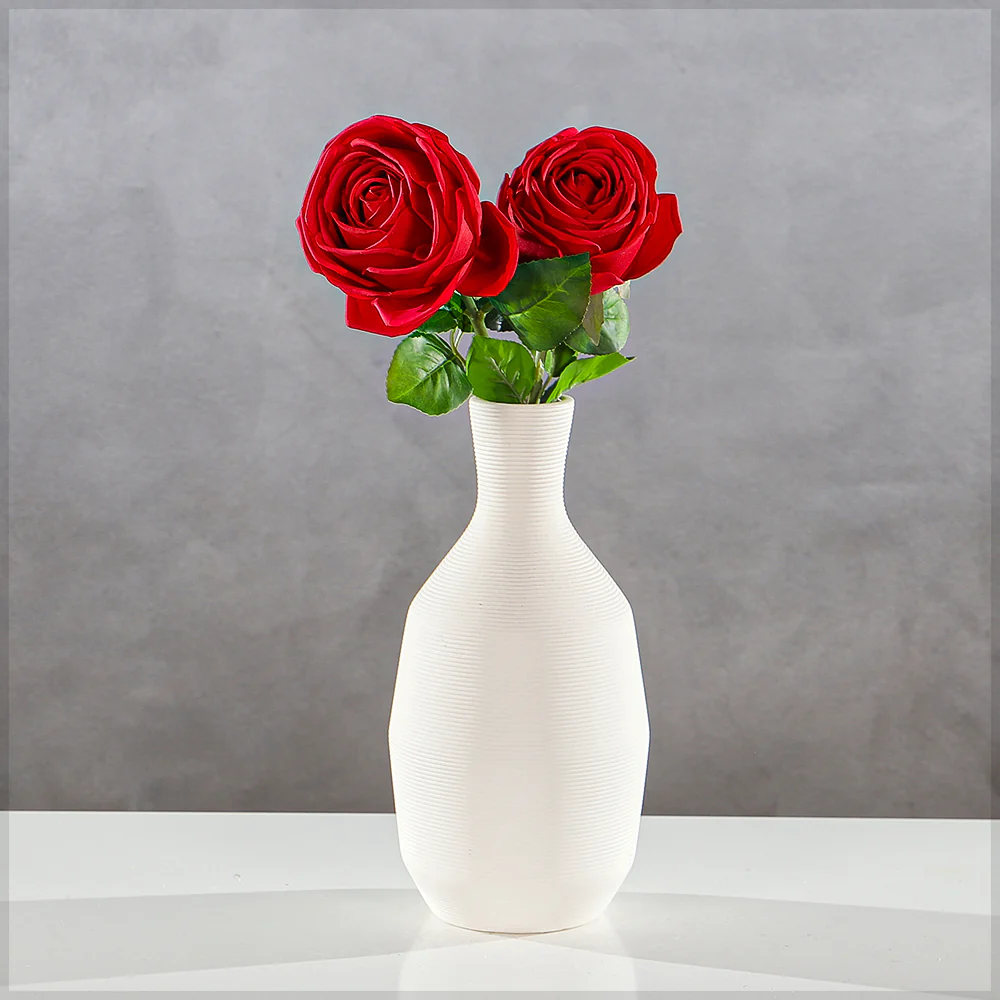 Nearly Natural Single Stem Artificial Rose (without vase) - Image 25