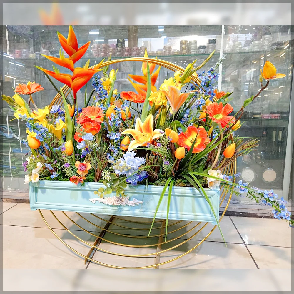 Orange Flowers Arrangements for display purposes only (non-sale)