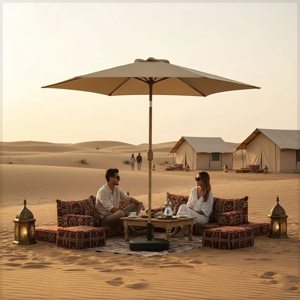 Outdoor Umbrella with Base - Image 40