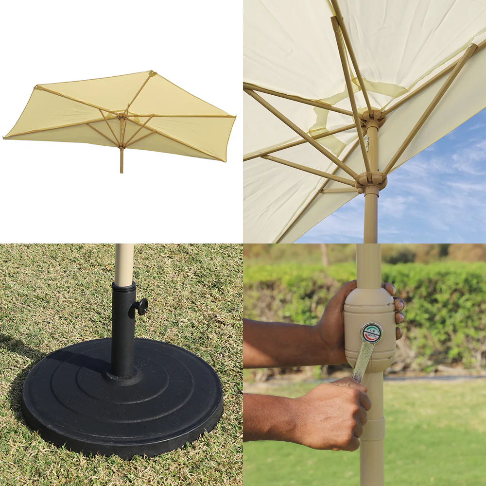 Outdoor Wall Half Umbrella with Base(Umbrella with base Only) - Image 7