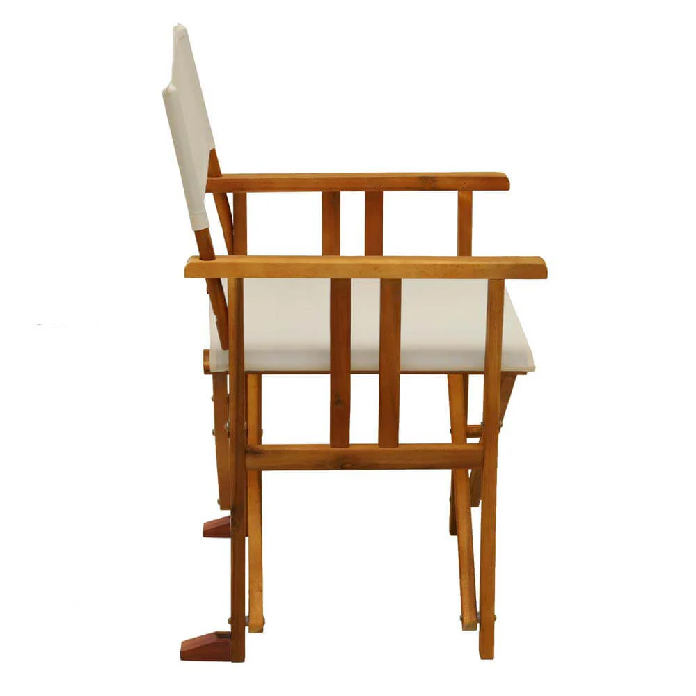 Outdoor Wood Fabric Folding Chair - Image 7