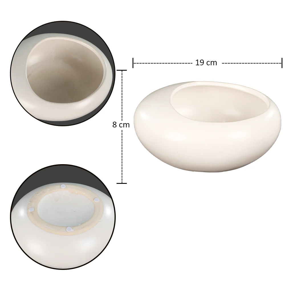 Oval Shaped Ceramic Planter - Image 2