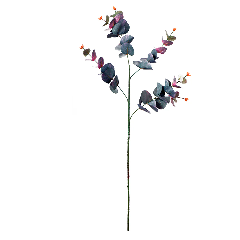 Single Stem Artificial Eucalyptus Leaf Green(without vase) - Image 3