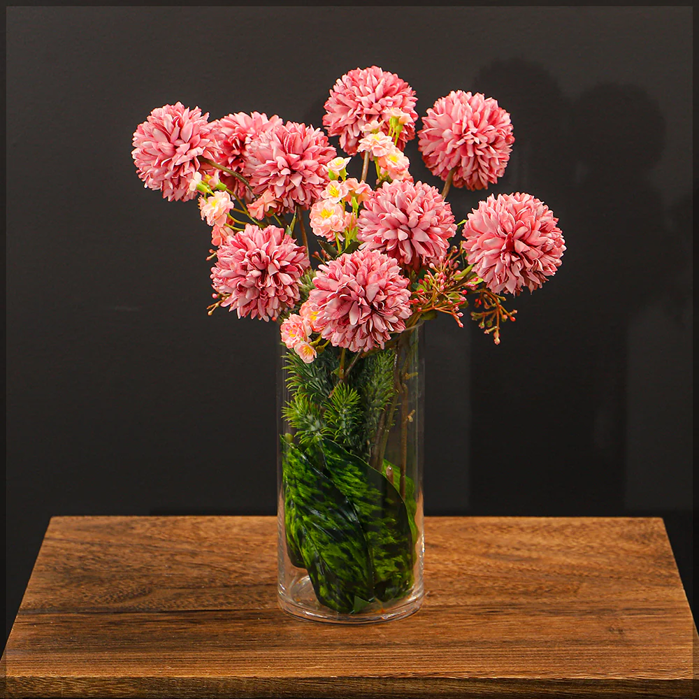 Peach Color Artificial Daisy Flower Arrangements - Image 2