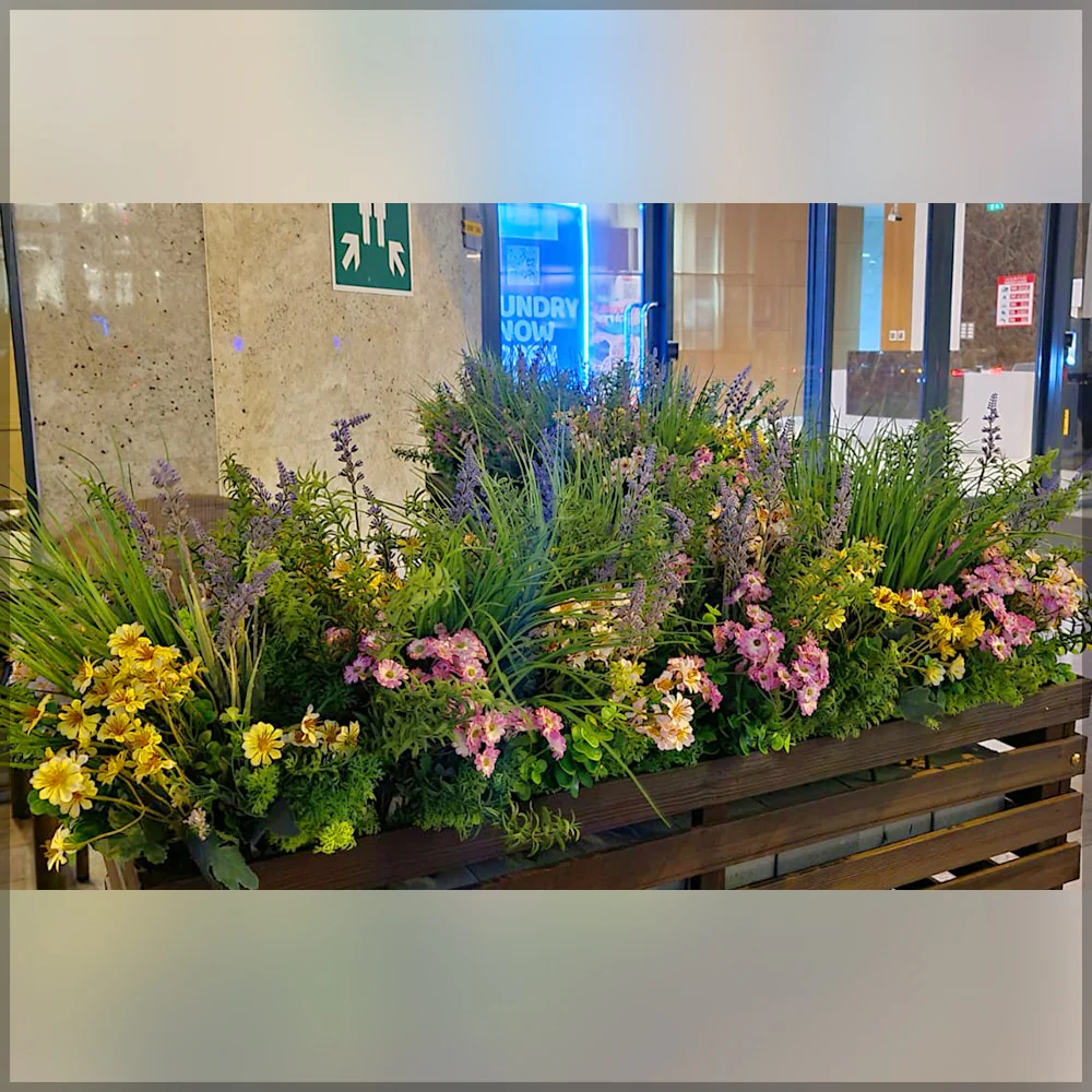 Plant Boxes Flower Arrangement for Restaurant Decoration for display purposes only (non-sale) - Image 3