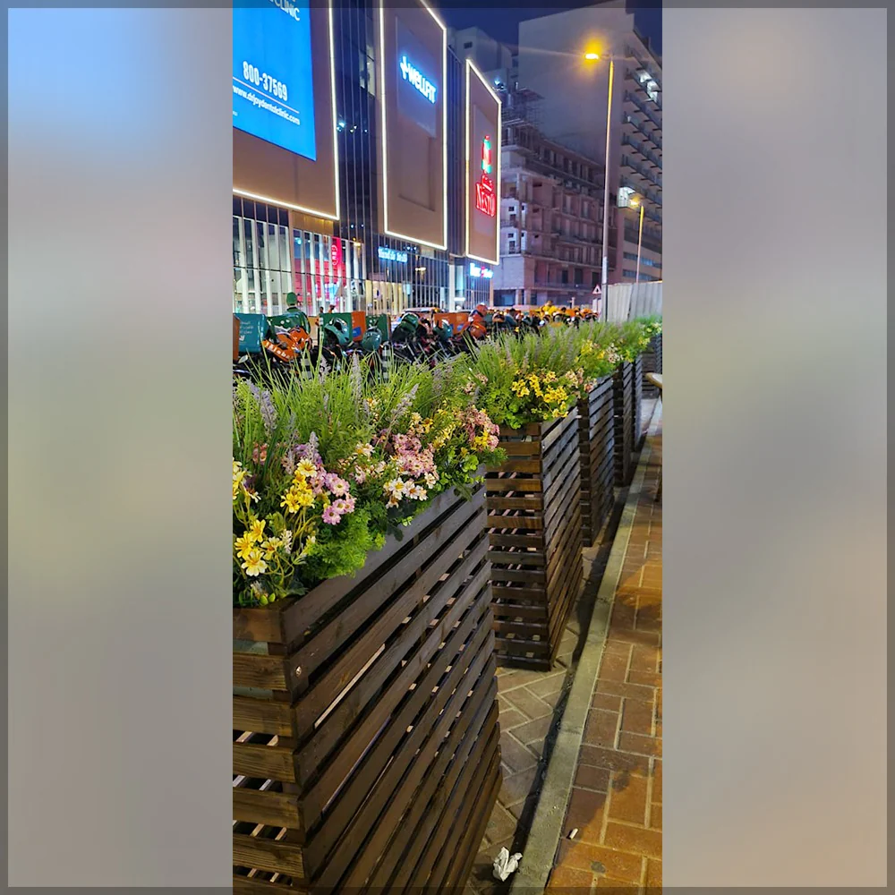 Plant Boxes Flower Arrangement for Restaurant Decoration for display purposes only (non-sale) - Image 4