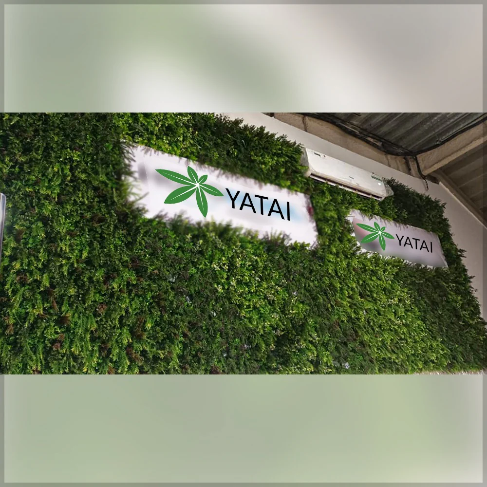 Plastic Grass Sheet Wall Decoration for display purposes only (non-sale)