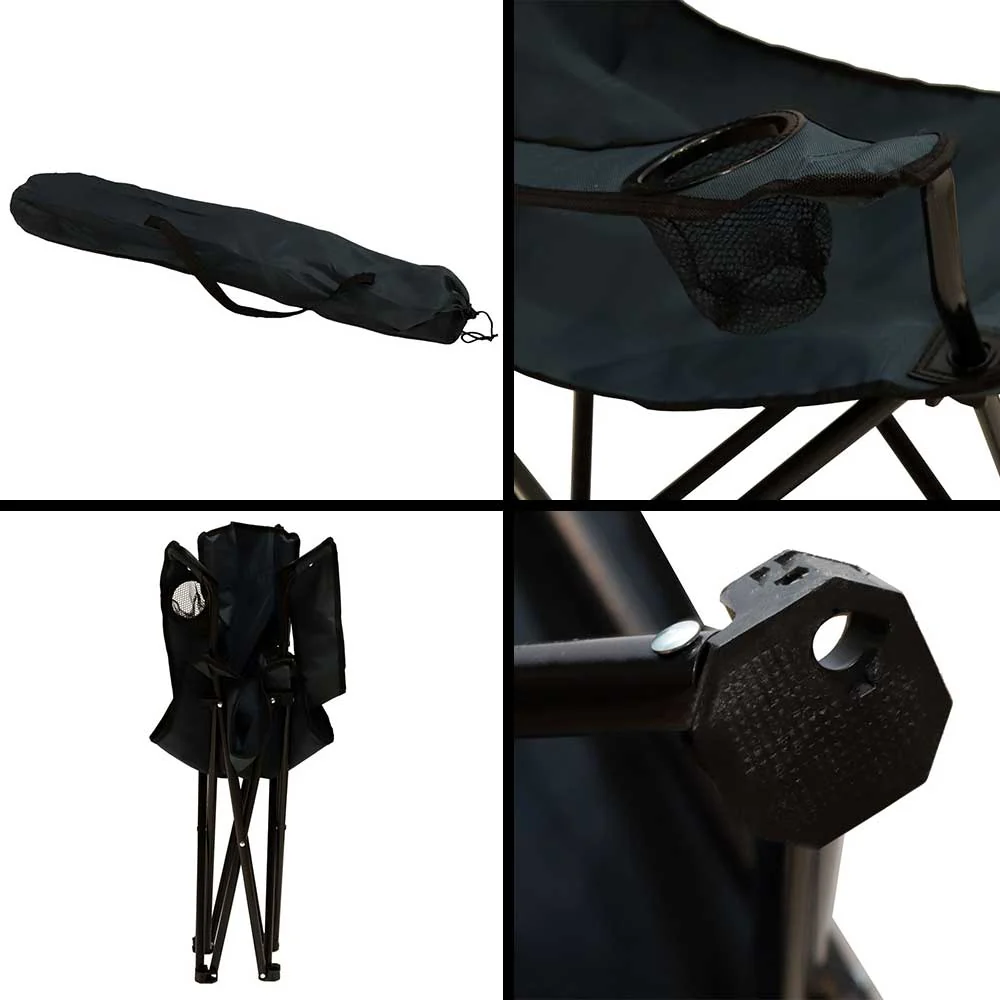 Camping Chair, Foldable Chair with Armrests and Cup Holder(Chair Only) - Image 24