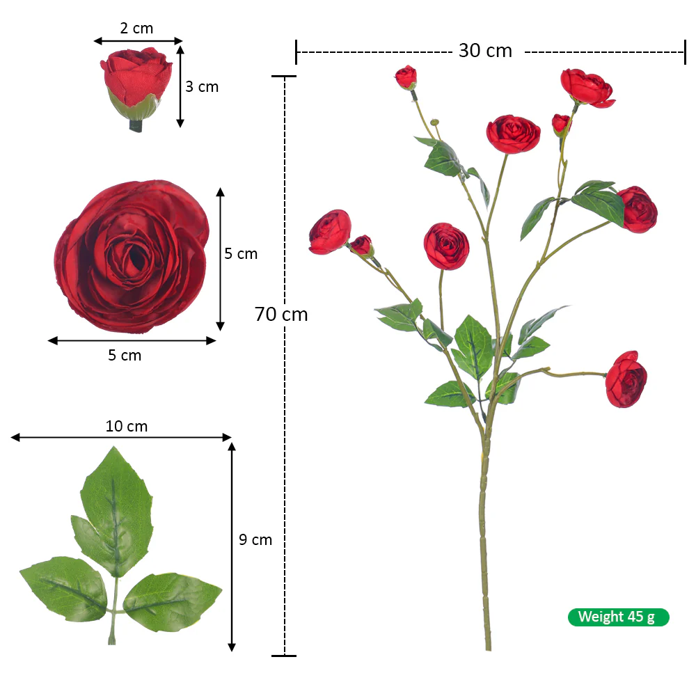 Ranunculus Artificial Flower - Image 10