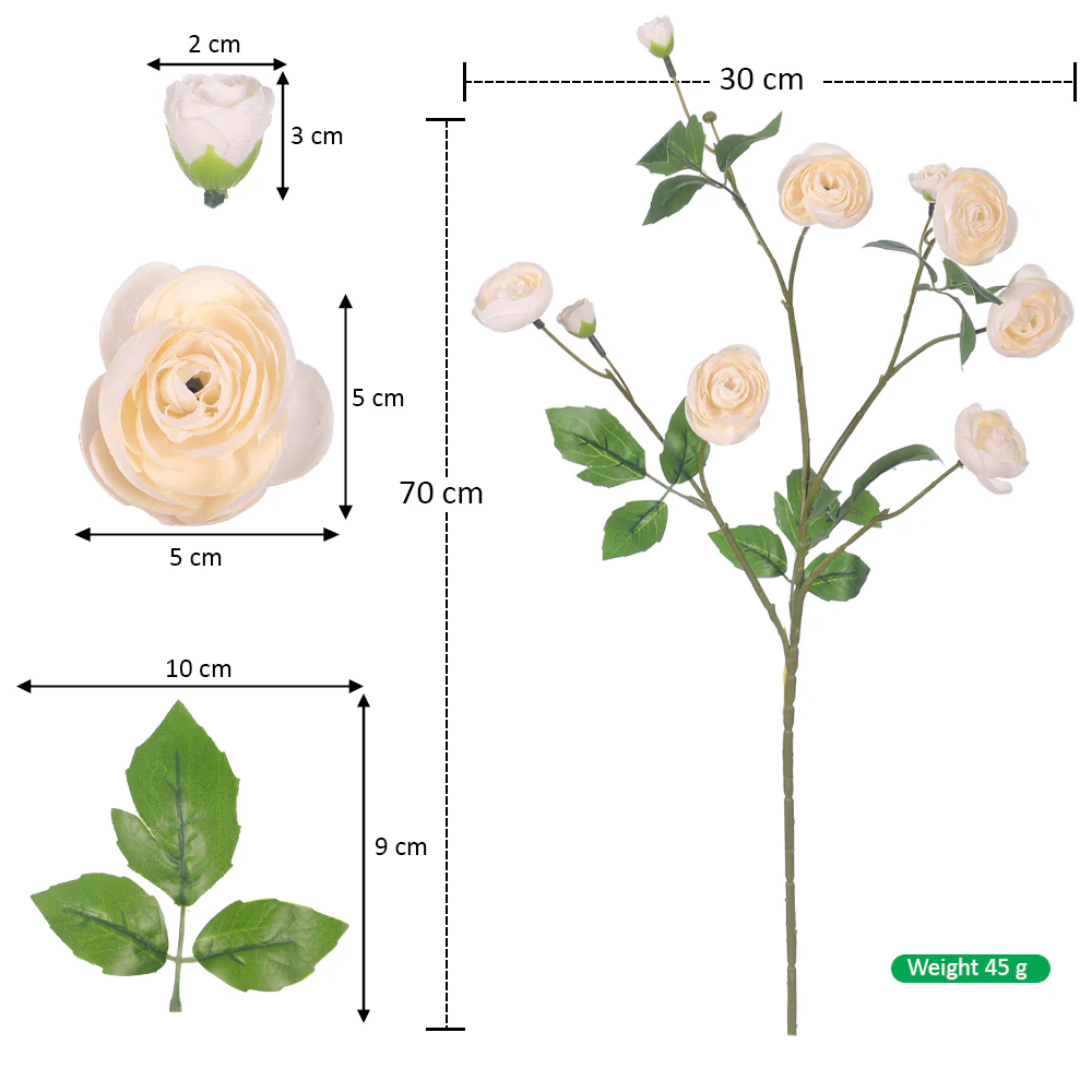 Ranunculus Artificial Flower - Image 14