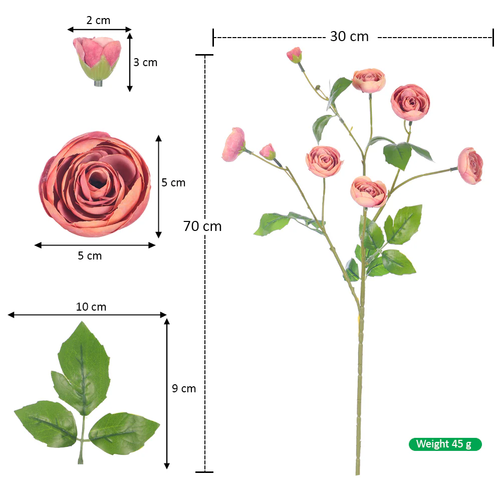 Ranunculus Artificial Flower - Image 2