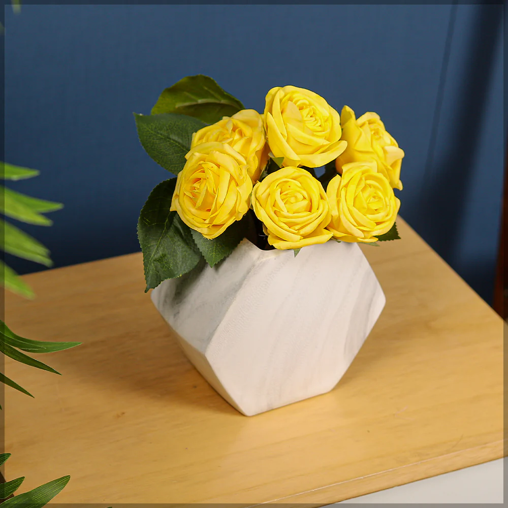 Real Touch Artificial Rose Flowers Single Bunch (without vase) - Image 12