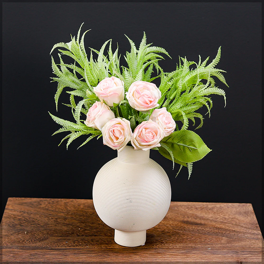 Real Touch Artificial Rose Flowers Single Bunch (without vase) - Image 18