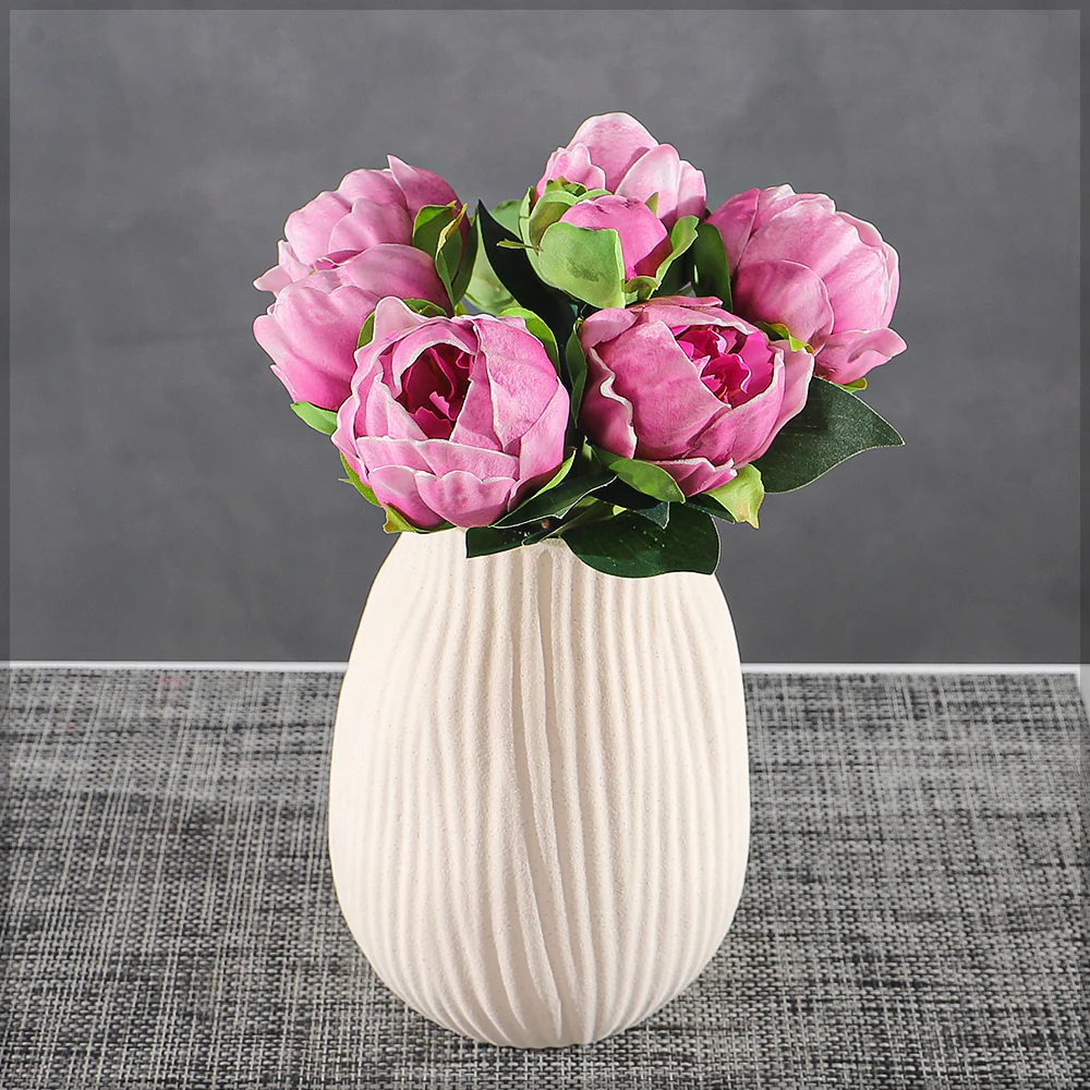 Real Touch Peony Singe Bunch (without vase) - Image 13
