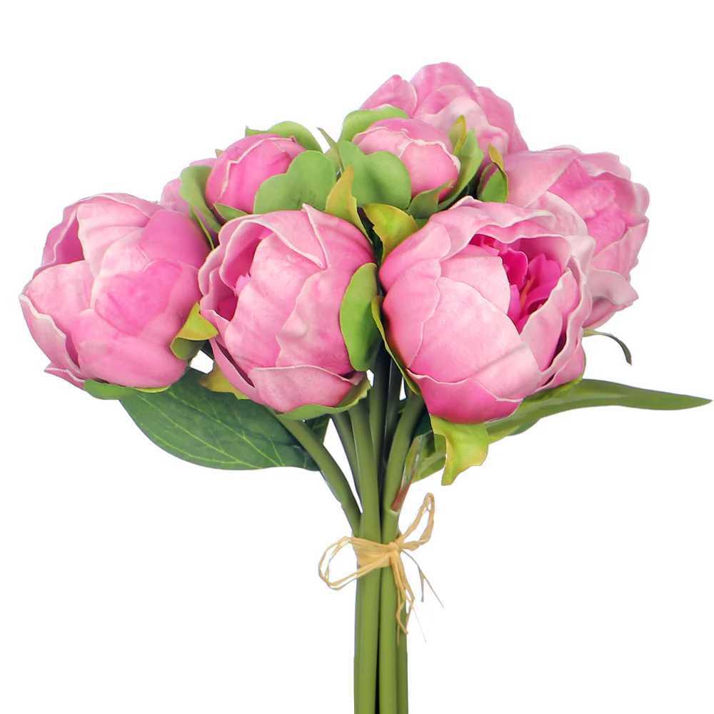 Real Touch Peony Singe Bunch (without vase) - Image 16