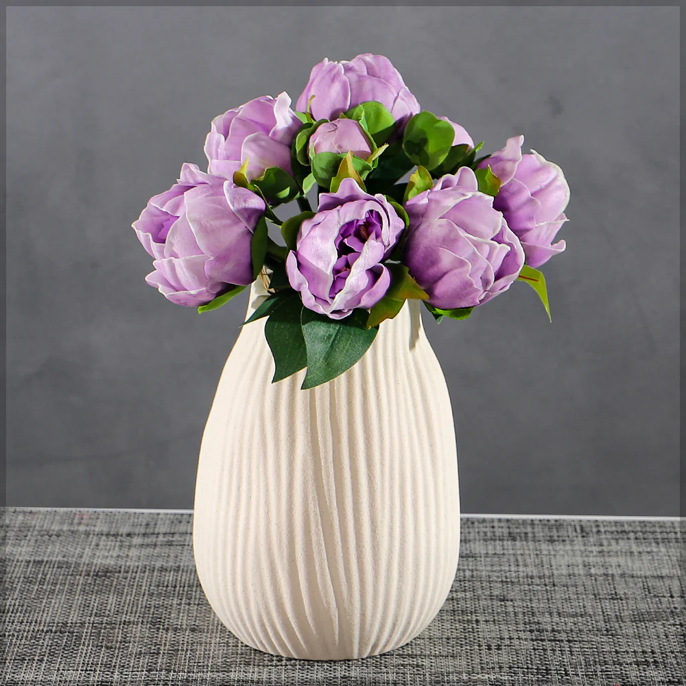 Real Touch Peony Singe Bunch (without vase) - Image 17