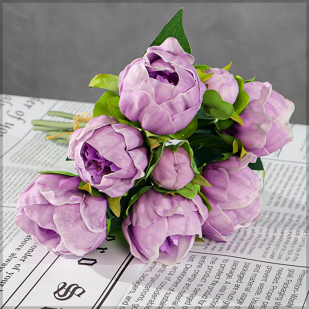 Real Touch Peony Singe Bunch (without vase) - Image 19