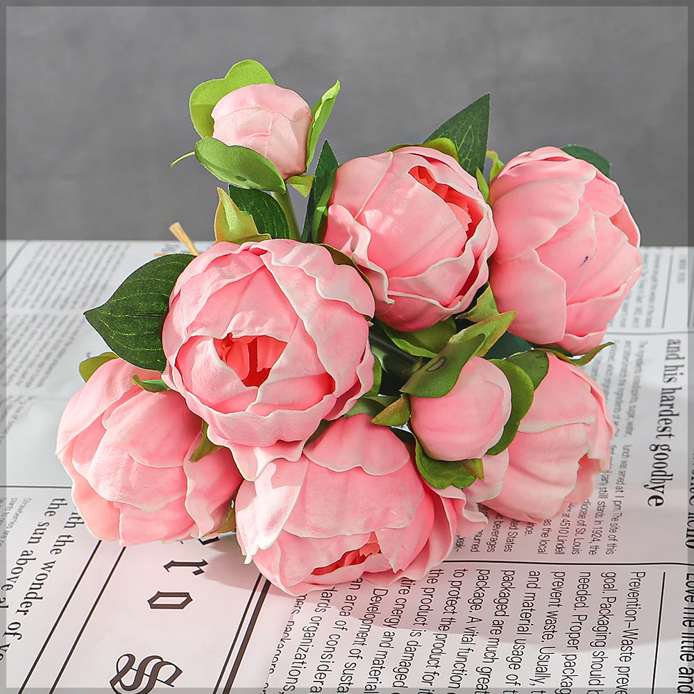 Real Touch Peony Singe Bunch (without vase) - Image 23