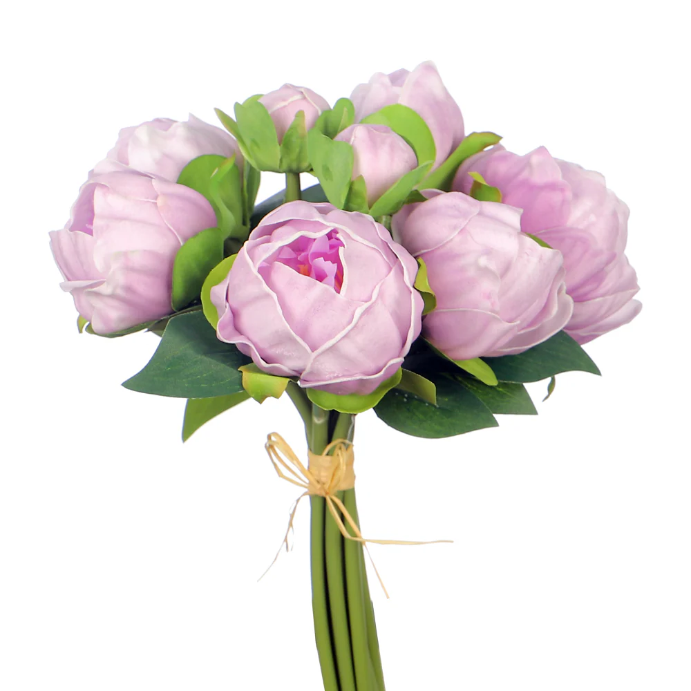 Real Touch Peony Singe Bunch (without vase) - Image 8