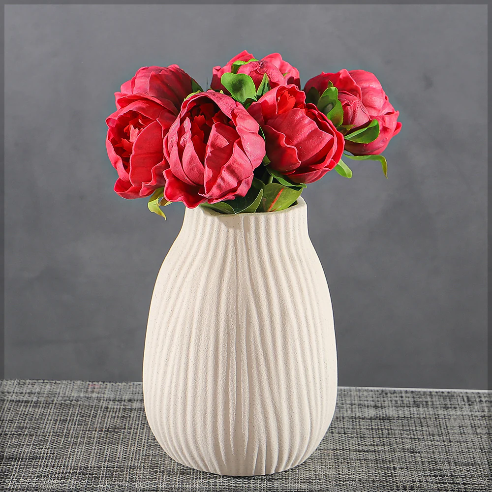 Real Touch Peony Singe Bunch (without vase) - Image 9