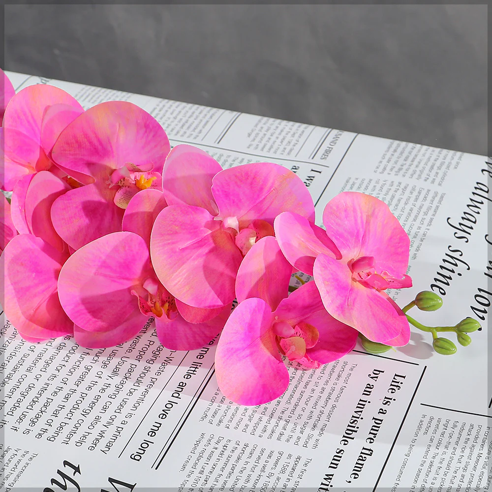 Realistic Artificial Single Stem Orchid Flower(without vase) - Image 11