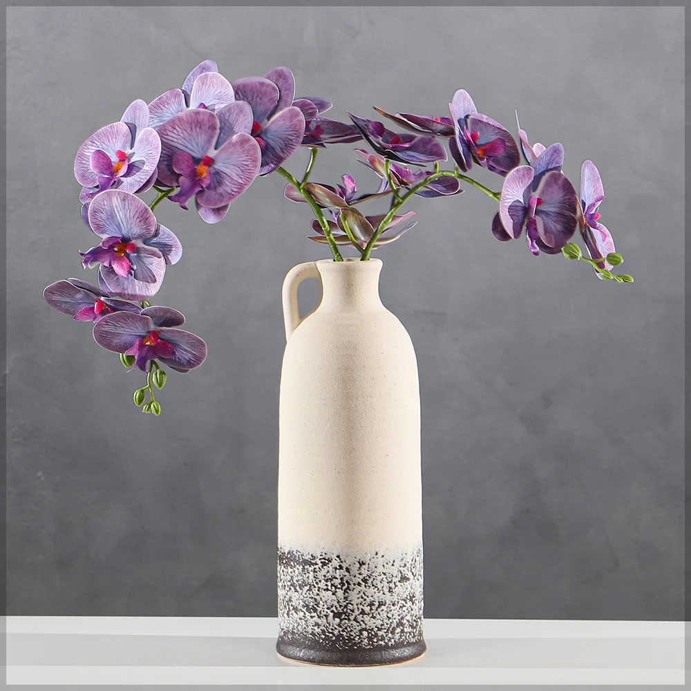 Realistic Artificial Single Stem Orchid Flower(without vase) - Image 17